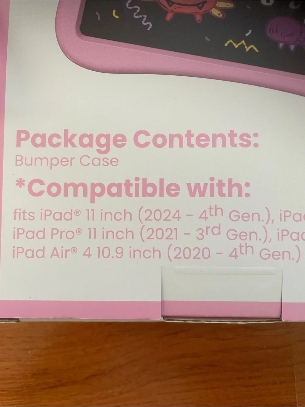 I Pad case Kids Pink Cat Bumper Case - Durable Tablet Cover